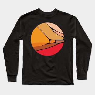 Original abstract modern minimalist design art Long Sleeve T-Shirt